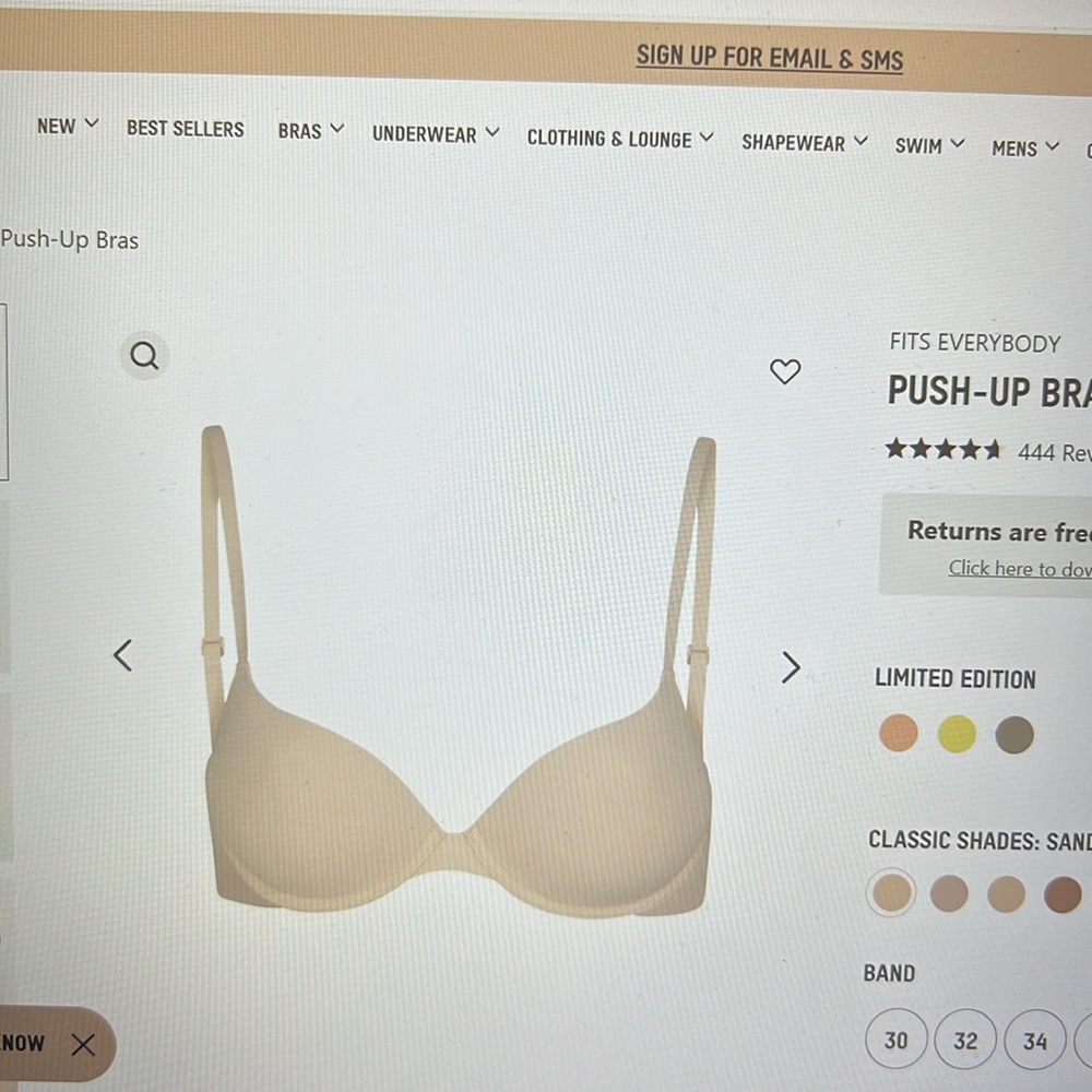 FITS EVERY BODY PUSH UP BRA
